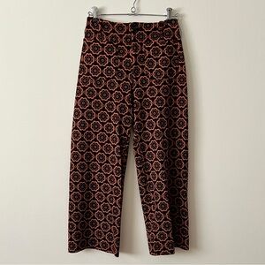 Anthropologie Maeve - the Colette Women’s Retro Floral Print Pants 26